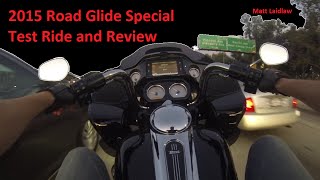 2015 Road Glide Special HarleyDavidson Review and Test Ride [upl. by Ailasor]