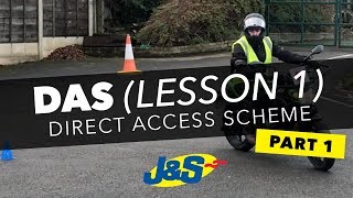 DAS motorcycle training lesson 1  Slow speed  JampS Accessories Ltd [upl. by Mikkanen]