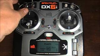 How To Setup a Spektrum DX6i Tx To Toggle An Airplane Stabilizer OnOff [upl. by Etom]