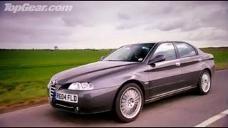 Alfa 166 car review  Top Gear  BBC [upl. by Nosliw]