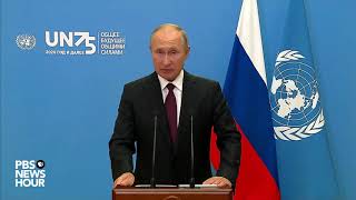 WATCH Russia President Putins full speech at UN General Assembly [upl. by Carbrey]