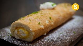 Mango Swiss Roll Recipe  Sorted Food [upl. by Erreipnaej]