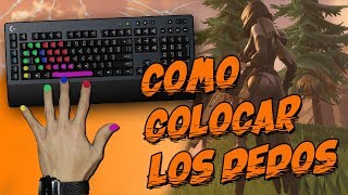 CON TRUCO FINAL ¿COMO COLOCAR LAS MANOS EN EL TECLADO PARA JUGAR FORTNITE [upl. by Corney969]