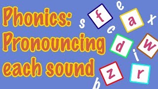 English Letter Pronunciation  Phonics [upl. by Lletnohs613]