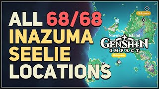 All 68 Inazuma Seelie Locations Genshin Impact [upl. by Buchanan598]