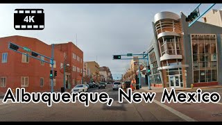 Driving in Downtown Albuquerque New Mexico  4K [upl. by Barfuss]