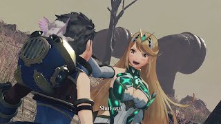 Mythra Slaps Rex  Xenoblade Chronicles 2 Cutscene Nintendo Switch [upl. by Orsa]