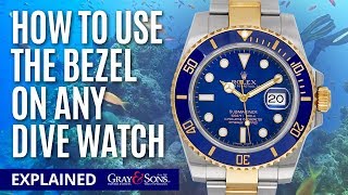 How to use a Diver’s Watch Bezel on any dive watch Tutorial [upl. by Enitsyrk119]