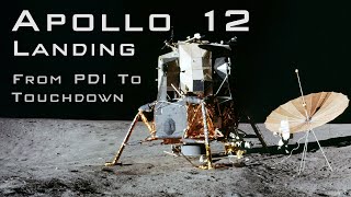 Apollo 12 landing from PDI to Touchdown [upl. by Bundy839]