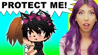 His Kitty Bodyguard 🐾 PART 2 Gacha Life Mini Movie Reaction [upl. by Nemzaj]