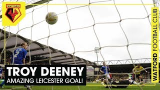 TROY DEENEY  AMAZING LASTMINUTE GOAL V LEICESTER SENDS WATFORD TO WEMBLEY [upl. by Pelson]