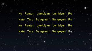 Raataan Lambiyan  Shershaah Karaoke Version [upl. by Skipper]