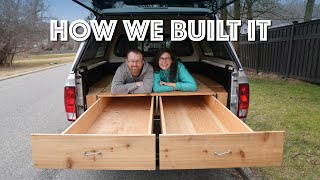 Our Truck Bed Drawers Build Easy Simple amp Removable [upl. by Elatan]