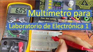 ✅Laboratorio de Electrónica 1 Medición de Amperios Voltios y Resistencia de un circuito serie [upl. by Aical513]