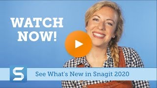 Whats new in Snagit 2020 [upl. by Gnex]