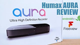 Humax Aura REVIEW Freeview Play amp 4K Android TV Set Top Box [upl. by Koslo395]