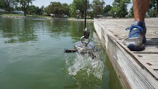 MAGNET FISHING WITH EXTREMELY STRONG MAGNETS [upl. by Darline]