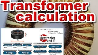 Toroidal transformer calculation calculator [upl. by Ahsem]