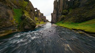 FPV Drone Flight through Beautiful Iceland Canyon [upl. by Lorilee]