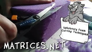 How to Cut Carve and Shape Upholstery Foam [upl. by Nnylylloh]