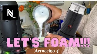 How To Foam Milk With Aeroccino 3 Make Coffee With Foam Tips amp Tricks  Easy Foamed Latte Recipe [upl. by Goetz698]