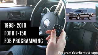 How To Program A Ford F150 Remote Key Fob 1998  2010 [upl. by Daraj]