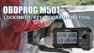 OBDPROG M501 No Token Key Programming Tool For Locksmith  Remote Blade EepromOBDZON [upl. by Glennis132]