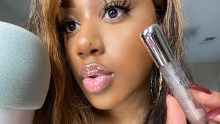 ASMR  100 Layers of Lipgloss Mouth Sounds amp Kisses [upl. by Llennod854]