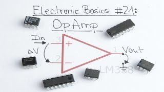 Electronic Basics 21 OpAmp Operational Amplifier [upl. by Nennarb95]