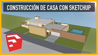 Cómo hacer una casa en Sketchup  Fácil y Rápido [upl. by Valaree]