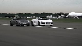 Audi R8 vs Porsche 997  Top Gear [upl. by Noraha748]