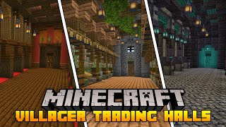 10 Minecraft Villager Trading Hall Designs [upl. by Halvaard154]