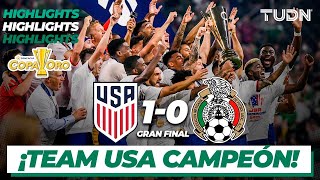 Resumen y goles  Estados Unidos vs México  Copa Oro 2021  Final  TUDN [upl. by Eelyak]