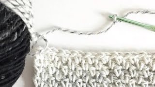 Crochet Moss Stitch [upl. by Ytirahs]