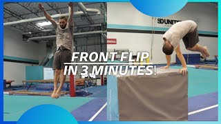 How to FRONT FLIP Beginner Tutorial  AirTrack™ [upl. by Rafi468]