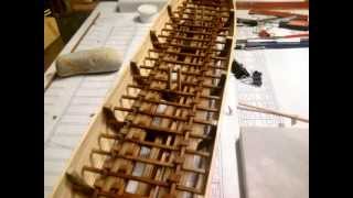 Greek trireme in 150 scale  part 1 [upl. by Oiromed]