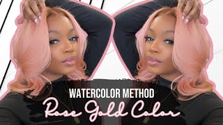 How to Get the PERFECT Rose Gold Color  WATERCOLOR METHOD  Chantler Tiara [upl. by Galvan518]