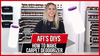 How to make Carpet Deodorizer  AFIs DIYs [upl. by Ennovad]