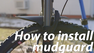 How to install mountain bike mudguard [upl. by Eslud454]