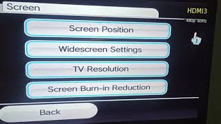 How to set wii HD wii2hdmi 480 progressive  widescreen [upl. by Assirual]