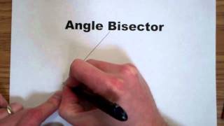 Angle Bisector Construction [upl. by Adriaens470]