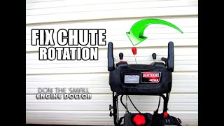 FIX A Snowblower Chute That Wont Rotate  Video [upl. by Winshell793]