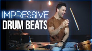 3 IMPRESSIVE Drum Beats Try These  Drum Lesson  Drum Beats Online [upl. by Ewer]