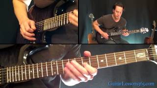 Fade To Black Guitar Lesson Pt4  Metallica  Outro Solo [upl. by Latsyrhk422]