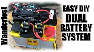 Affordable Dual Battery Setup Using DCDC ChargerEasy DIY [upl. by Richart]