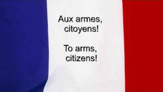 quotLa Marseillaisequot  France National anthem French amp English lyrics [upl. by Ydur]