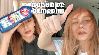 Bulaşık deterjanıyla saç boyası akıtma [upl. by Waylon435]