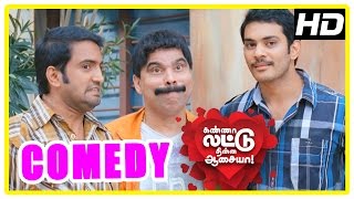 Kanna Laddu Thinna Aasaiya Comedy Scenes  Part 1  Santhanam  Powerstar Srinivasan  VTV Ganesh [upl. by Atteynad]