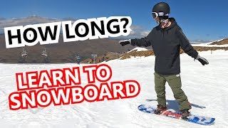 How Long To Learn To Snowboard [upl. by Anora426]