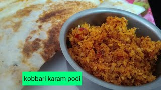 kobbari karam podi [upl. by Hcirdla]